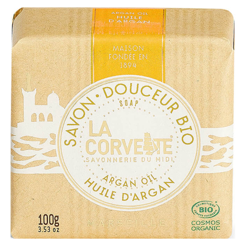 La Corvette Jabón Suave de Aceite de Argán Ecológico 100gr La Corvette Jabón Suave de Aceite de Argán Ecológico 100gr