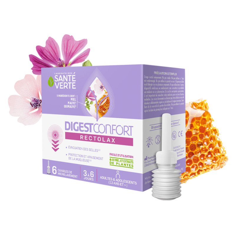 Santé Verte DigestConfort Rectolax adulto 6 cánulas