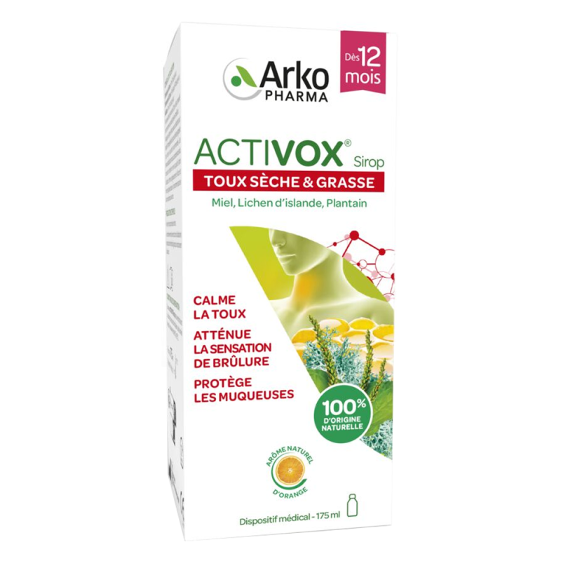 Arkopharma Activox Jarabe para Tos Seca y Grasa 175ml