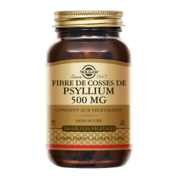Solgar Psyllium Husk Fibra 500mg 200 cápsulas vegetales