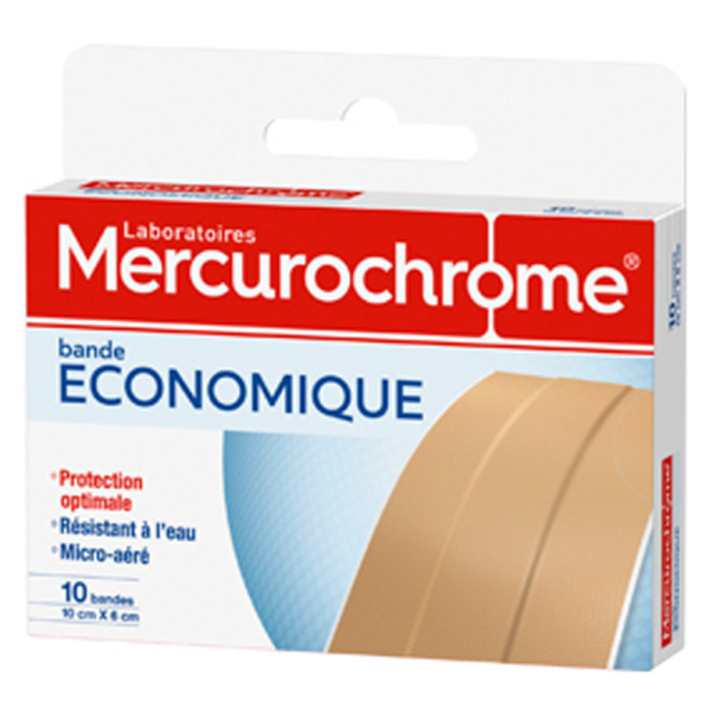 Mercurocromo Economy Strip 10 x 6 cm 10 unidades