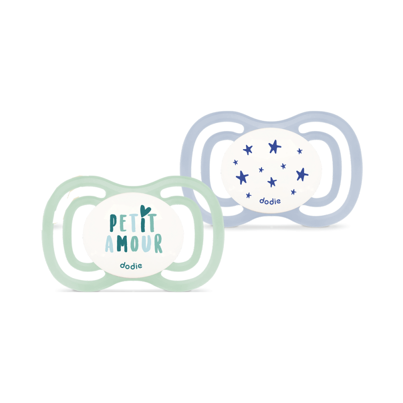 Chupetes anatómicos Dodie Extra 2 0-6 meses