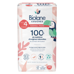 Biolane Pañales naturales talla 4 de 8 a 15kg x42