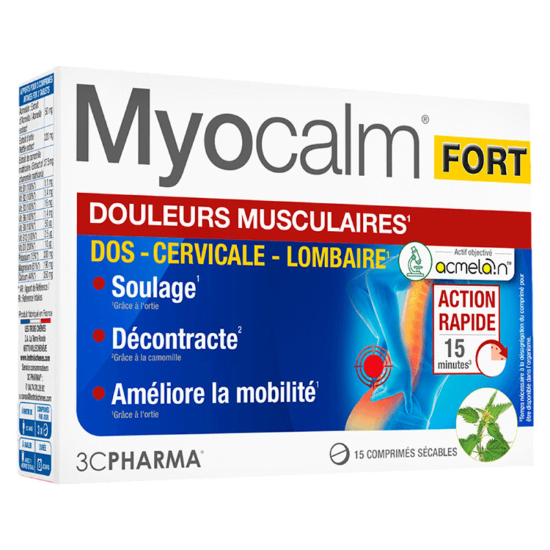 3C Pharma Myocalm Fort Dolor muscular 15 comprimidos