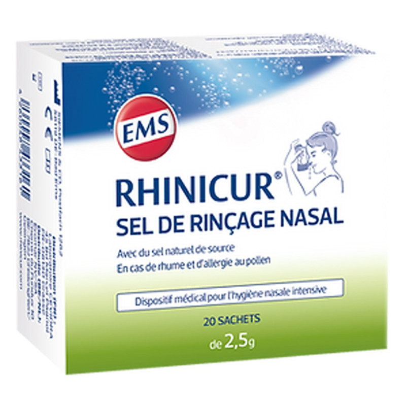 Rhinicur Sal de enjuague nasal 20 sobres