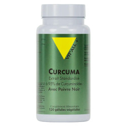 Vit'All+ Cúrcuma con pimienta negra 120 cápsulas vegetales