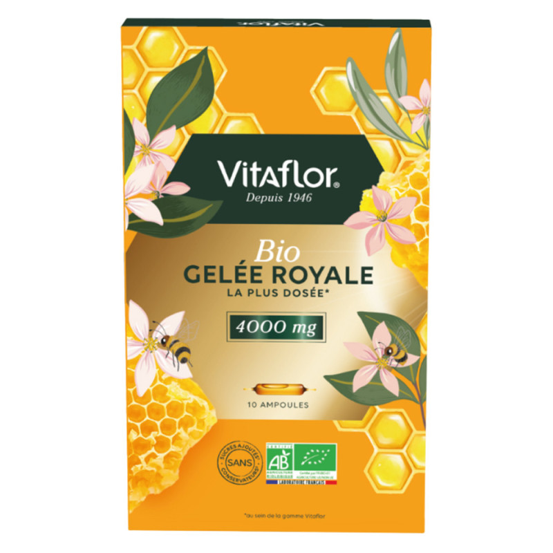 Vitaflor Jalea Real Ecológica 4000 mg 10 ampollas