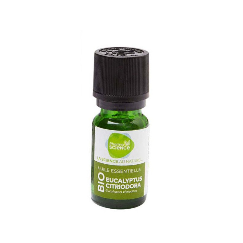 Pharmascience aceite esencial de eucalipto citriodora bio 10ml Pharmascience aceite esencial de eucalipto citriodora bio 10ml