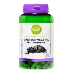 Pharmascience carbón vegetal hinchazón 200 cápsulas