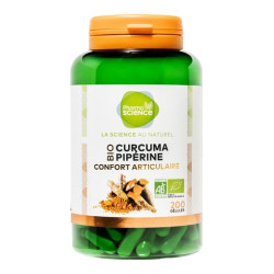 Pharmascience cúrcuma piperina confort articular 200 cápsulas