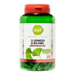 Pharmascience ginkgo biloba bio memorización 200 cápsulas
