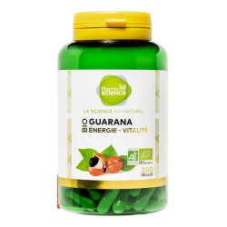 Pharmascience guaraná bio energía vitalidad 200 cápsulas