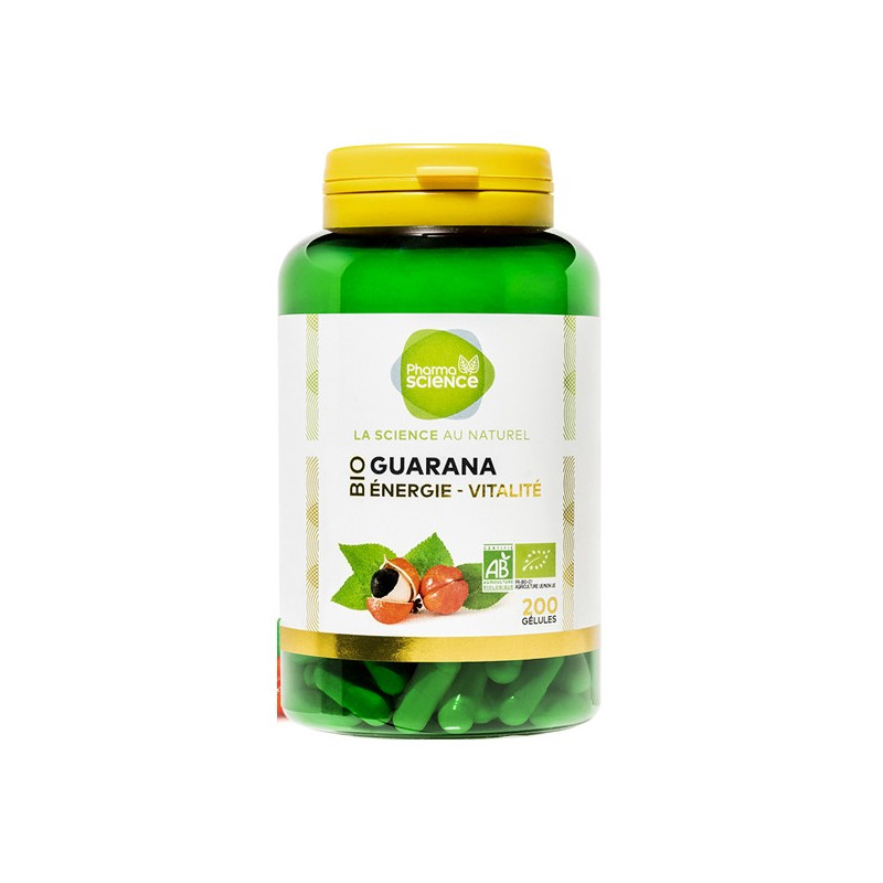Pharmascience guaraná bio energía vitalidad 200 cápsulas