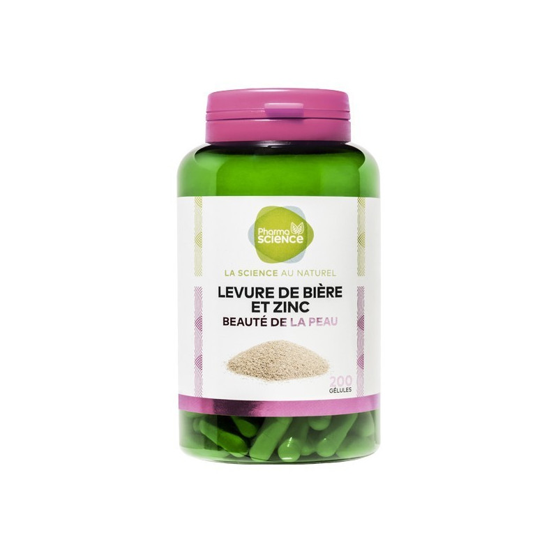 Pharmascience levadura de cerveza & zinc 200 cápsulas
