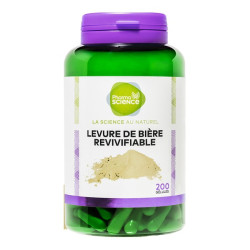 Pharmascience Levadura de cerveza Revivable 200 cápsulas