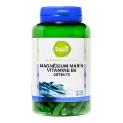Pharmascience magnesio marino vitamina b6 détente 200 cápsulas
