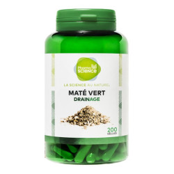 Pharmascience mate verde drenante 200 cápsulas