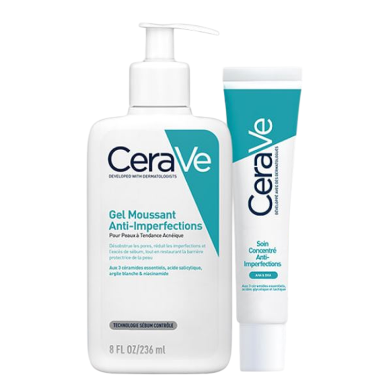 CeraVe Gel espumoso 236ml + Cuidado concentrado 40ml
