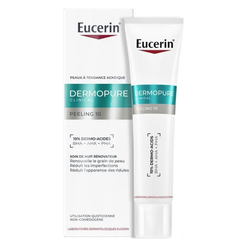 Eucerin Dermopure Clinical Peeling 10 Cuidado de Noche 40ml Eucerin Dermopure Clinical Peeling 10 Cuidado de Noche 40ml