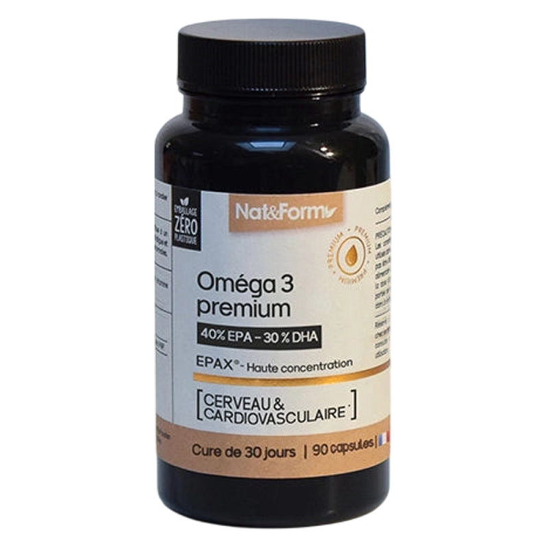 Nat&Form Omega 3 Premium 40% EPA - 30% DHA 90 cápsulas