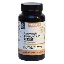 Nat&Form Bisglicinato de magnesio 90 cápsulas