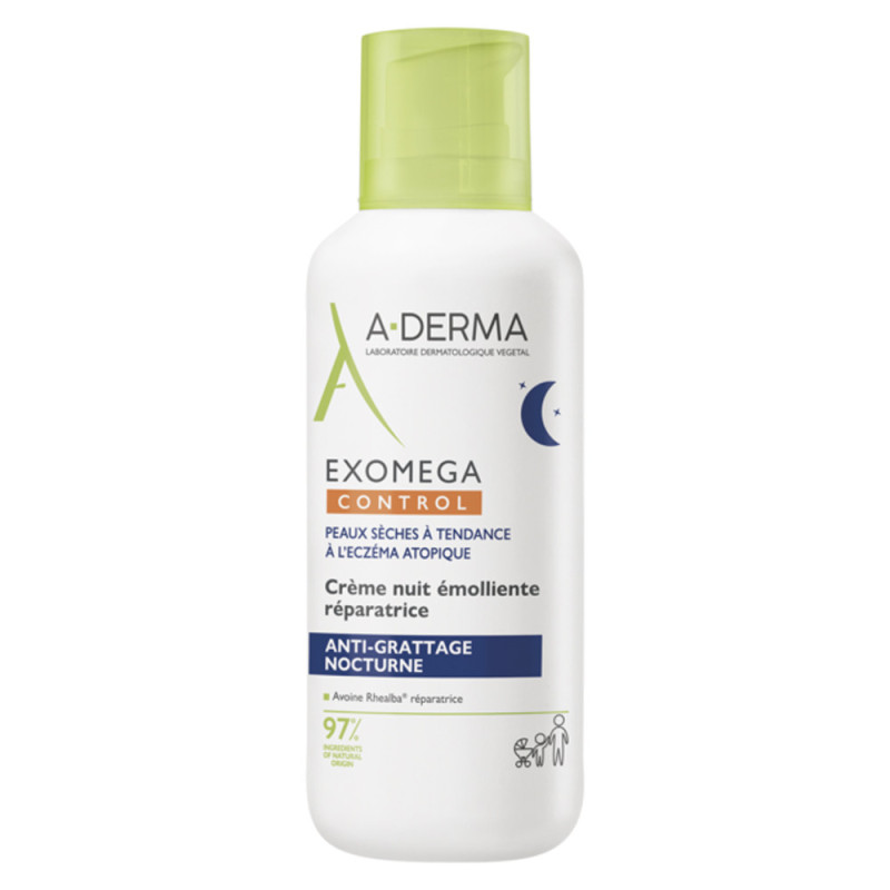 A-Derma Exomega Control Crema de Noche Emoliente Reparadora 400ml