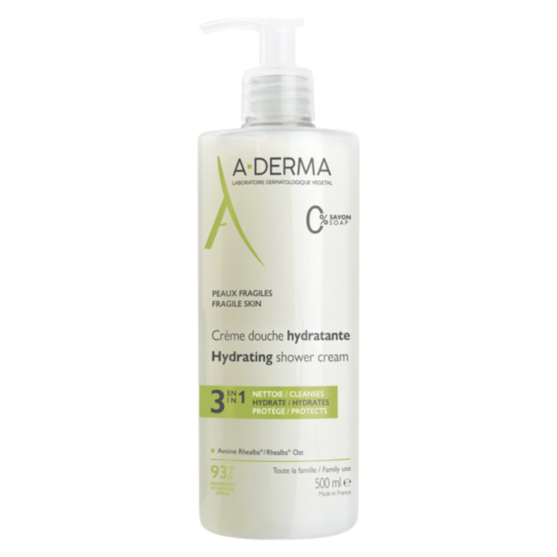 A-Derma Les Indispensables Crema de Ducha Hidratante 500ml