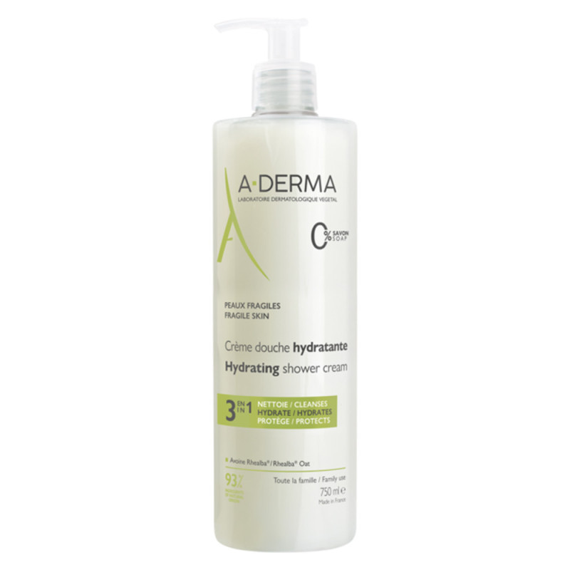 A-Derma Les Indispensables Crema de Ducha Hidratante 750ml