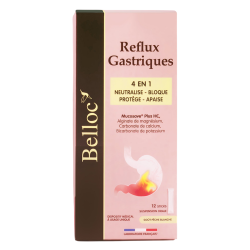 Belloc Reflujo Gástrico 4 en 1 - 12 sticks de 15ml