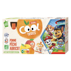 Vitabio Frutas Frescas Manzana Melocotón Albaricoque 12 x 90g botellas