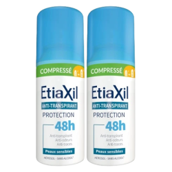 Etiaxil Antitranspirante protección comprimida 48h piel sensible pack de 2x100ml