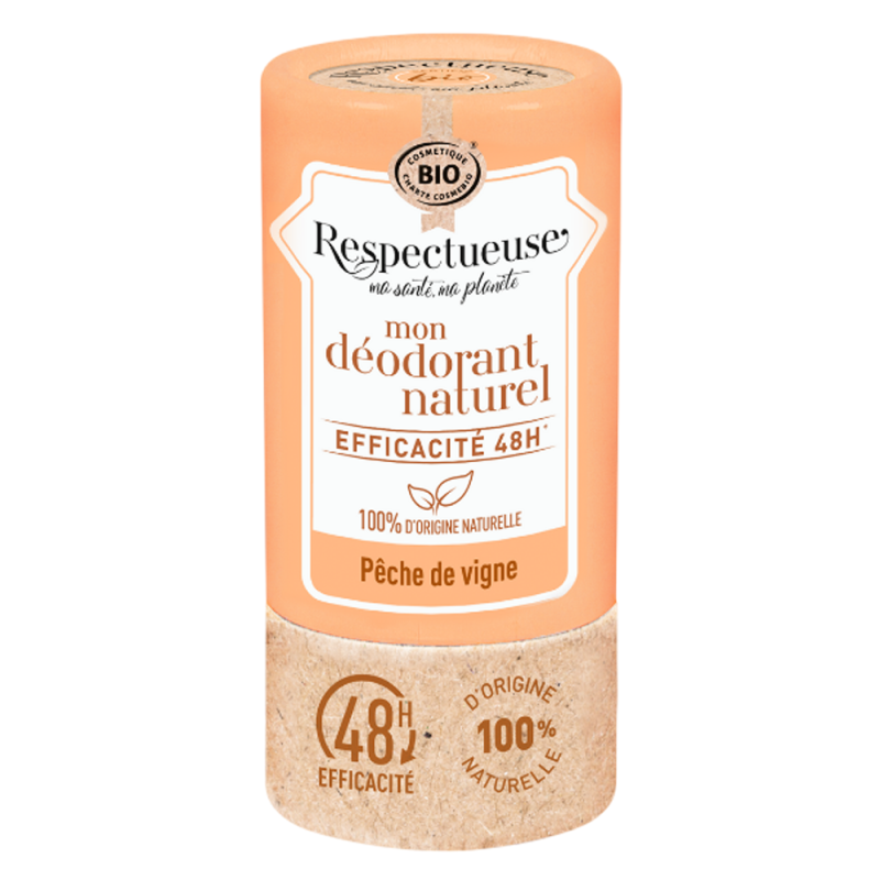 Respectueuse Mon Desodorante de melocotón de viña bio 50gr Respectueuse Mon Desodorante de melocotón de viña bio 50gr