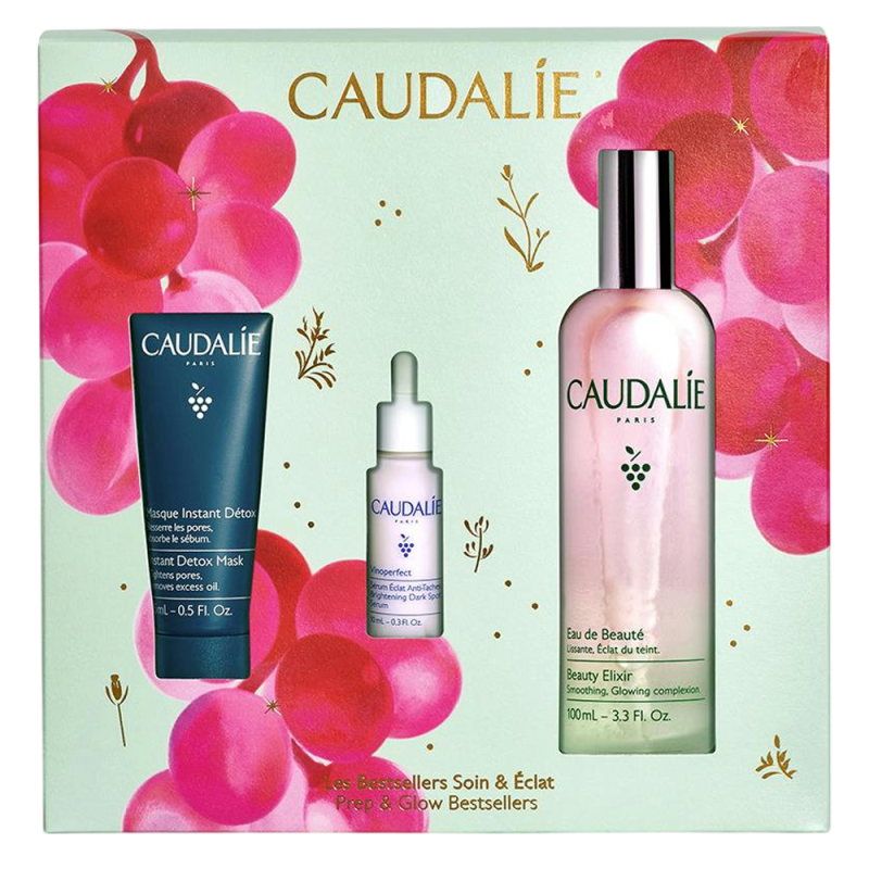 Caudalie Set de Regalo de Navidad Trío Bestsellers Cuidado y Luminosidad de la Piel