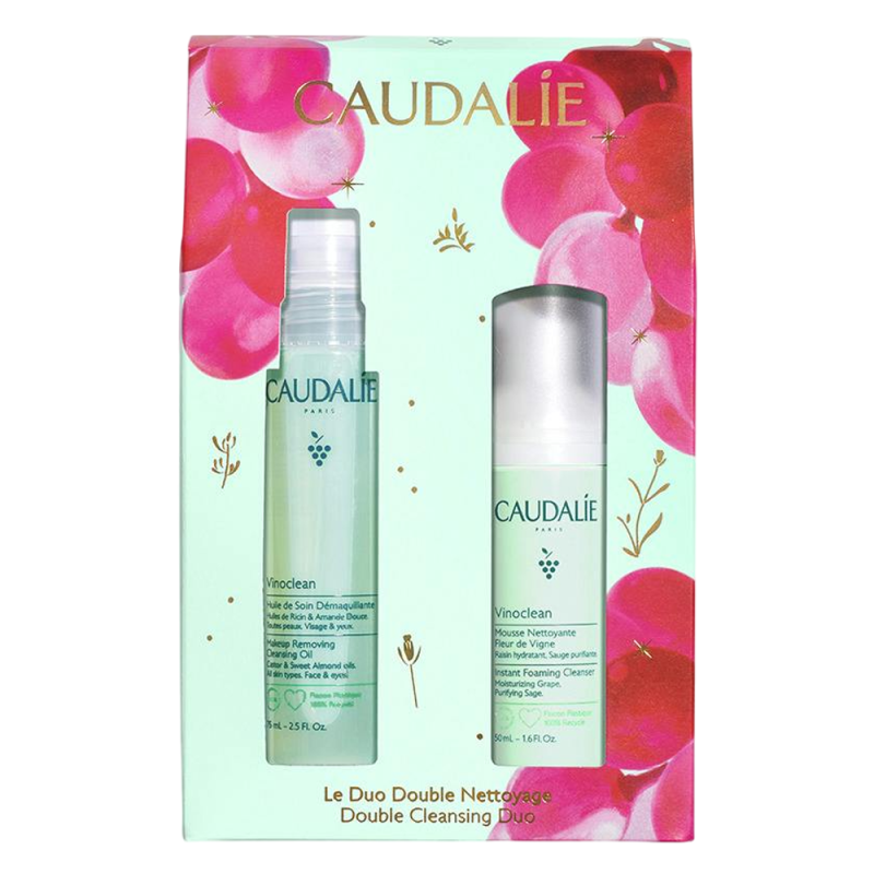 Caudalie Set de Regalo de Navidad Vinoclean Dúo limpiador doble
