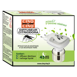 Cinq sur Cinq Citriodora Repelente Mosquitos Difusor 45 noches