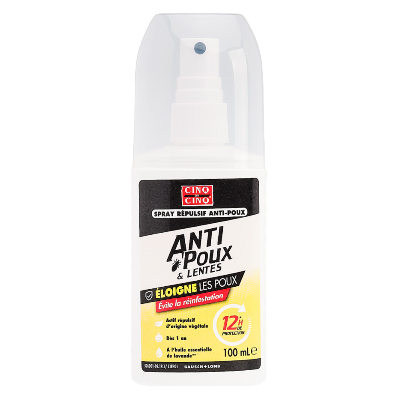 Cinq sur Cinq Spray Repelente de Piojos y Liendres 12H 100ml Cinq sur Cinq Spray Repelente de Piojos y Liendres 12H 100ml