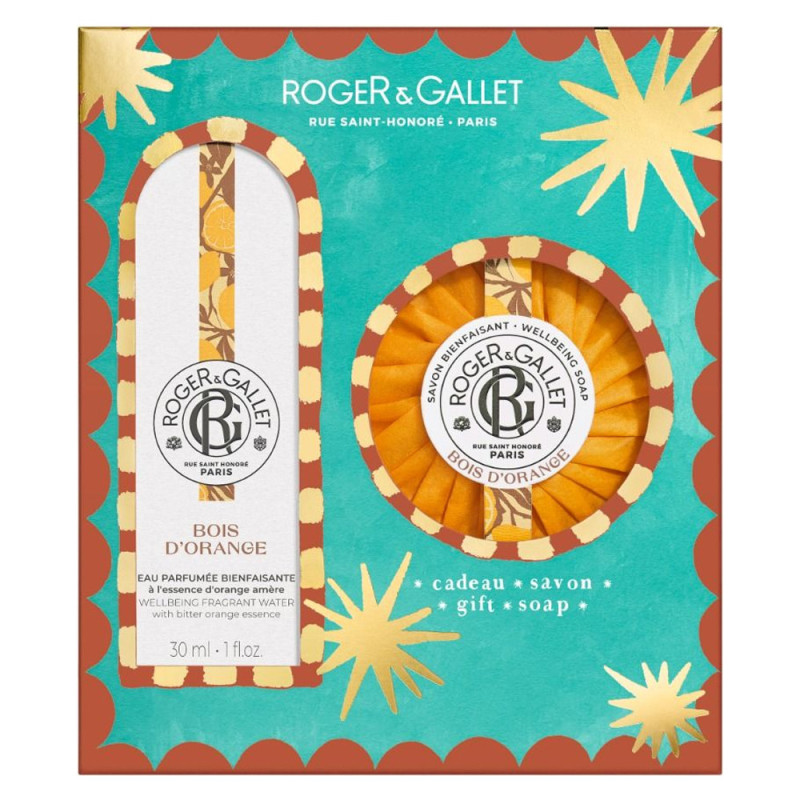 Roger & Gallet Set de Regalo Madera de Naranjo Agua perfumada 30ml + Jabón 100gr Roger & Gallet Set de Regalo Madera de Naranjo Agua perfumada 30ml + Jabón 100gr