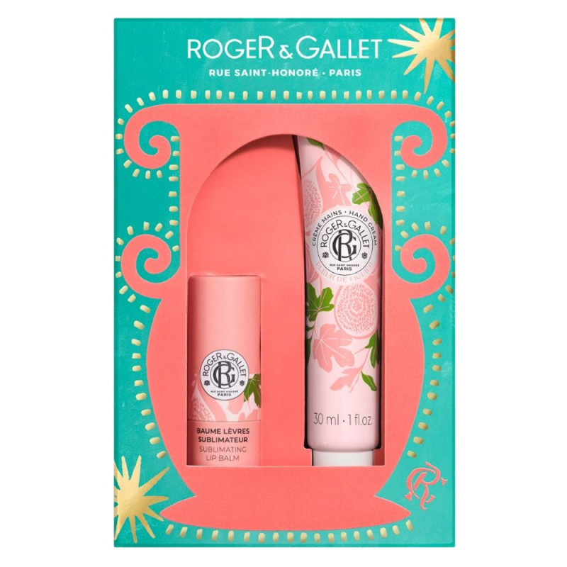 Roger & Gallet Set de Bálsamo Labial y Crema de Manos Flor de Higo 30ml
