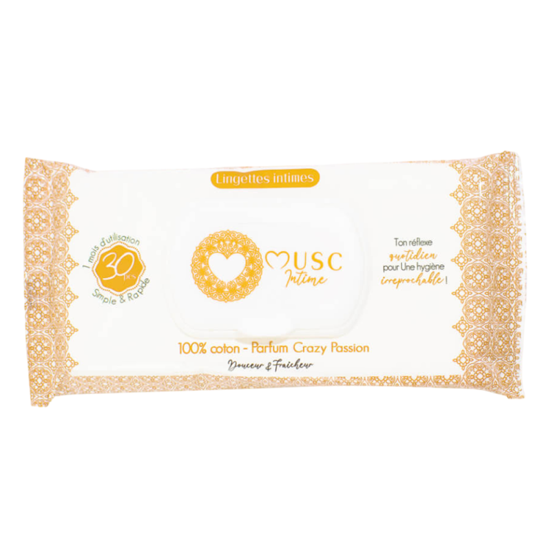 Musc Intime 30 Toallitas Íntimas Crazy Passion - La Pulpeuse Musc Intime 30 Toallitas Íntimas Crazy Passion - La Pulpeuse