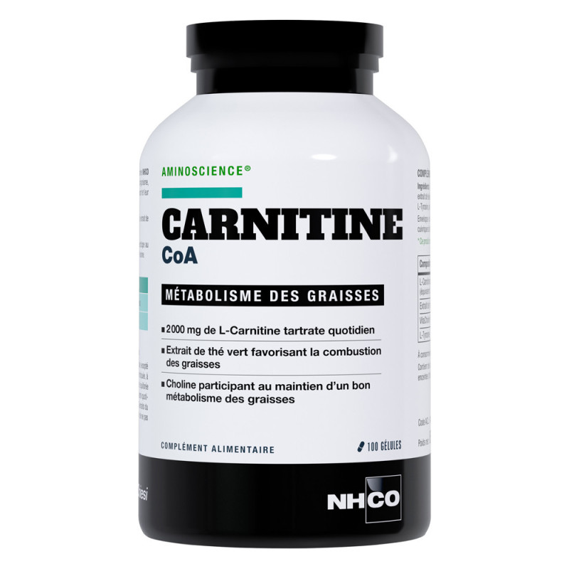 Nhco Carnitina CoA metabolismo de las grasas 100 cápsulas