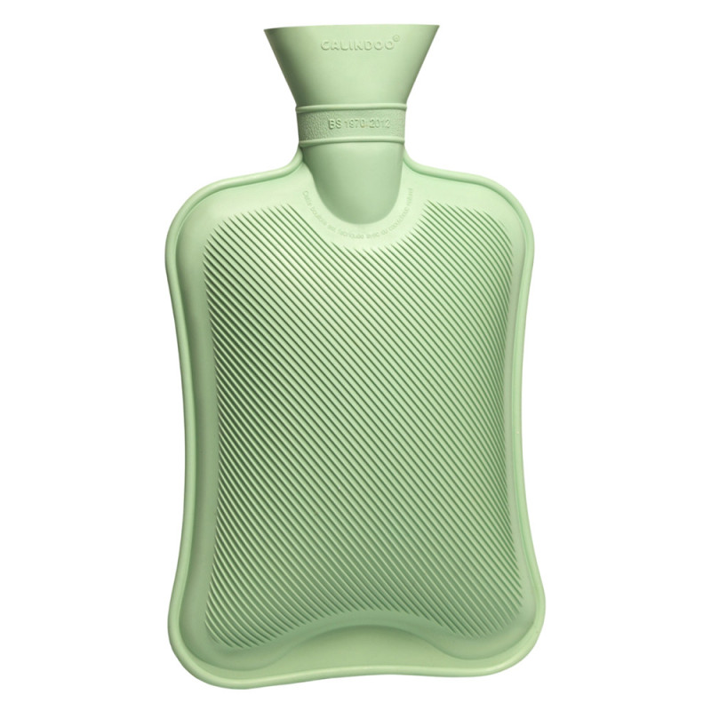Calindoo Bolsa de agua caliente Verde pastel 2L