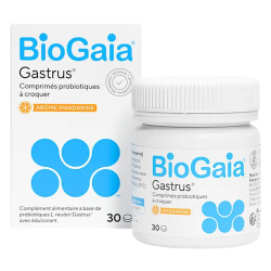 BioGaia gastrus 30 comprimidos masticables con sabor a mandarina