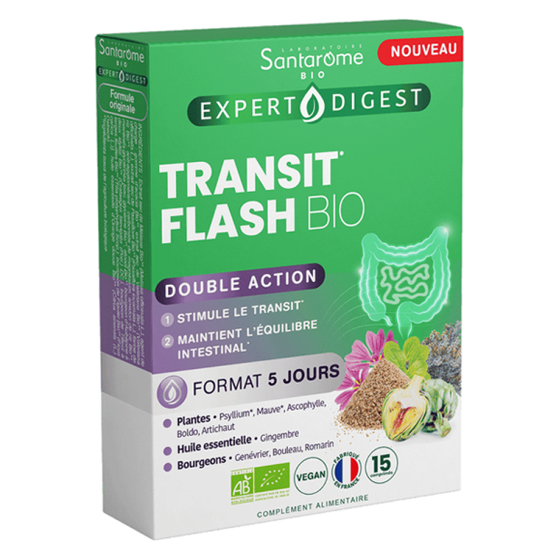 Santarome Transit Flash bio 15 comprimidos