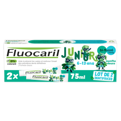 Fluocaril Junior Pasta dentífrica 6-13 años menta 2x75ml