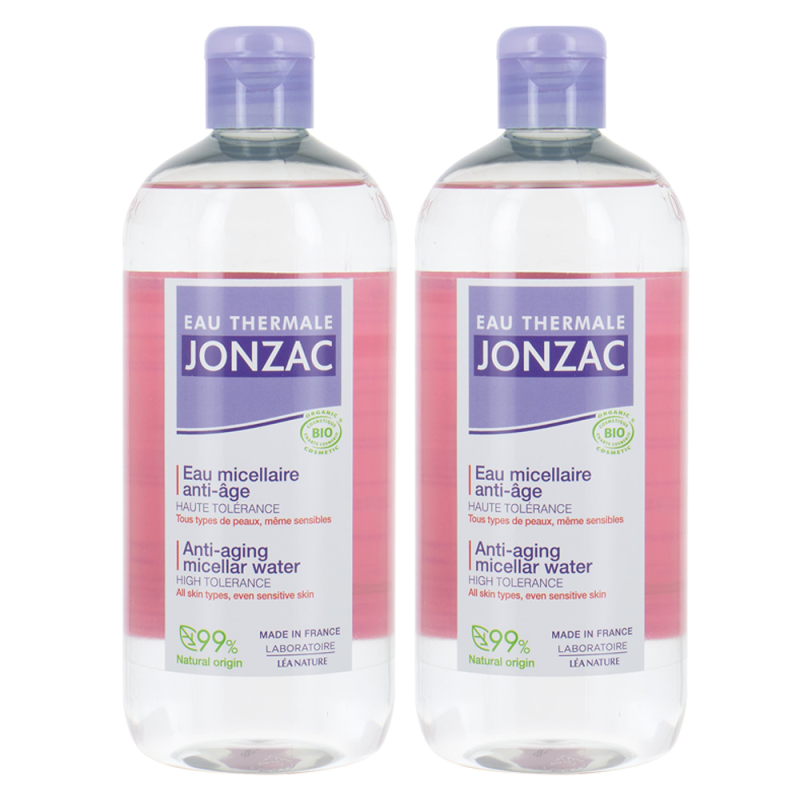 Jonzac Sublimactive Agua micelar bio antiedad pack 2x500ml