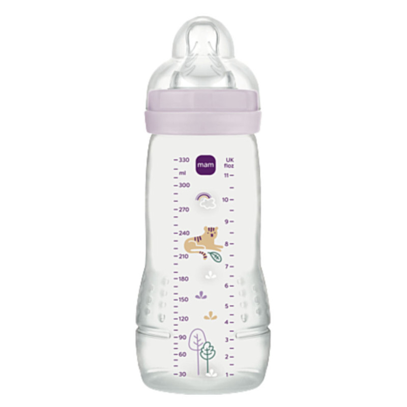 MAM Easy Active Lila biberón +4 meses 330ml