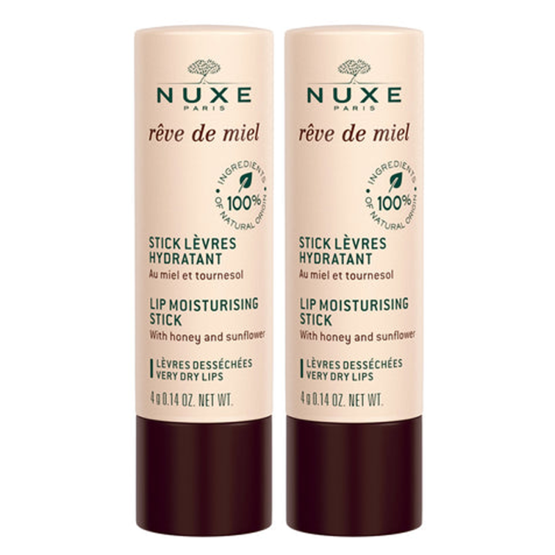 Nuxe Rêve de miel Barra de labios hidratante pack de 2 x 4gr
