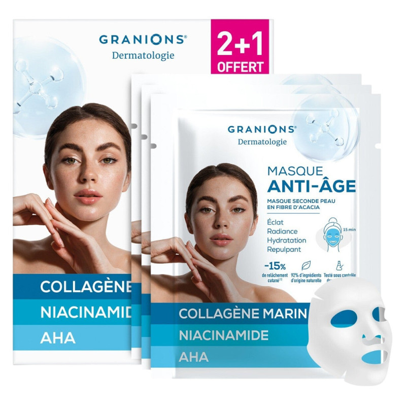 Granions Second skin mascarilla antiedad 2+1 gratis