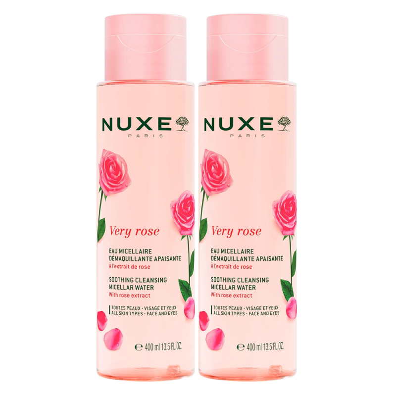 Nuxe Very rose Agua micelar limpiadora calmante pack 2x400ml