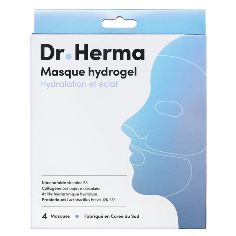 Dr Herma Hidrogel Mascarilla caja de 4 piezas